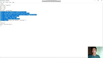 menghitung volume limas berbasis php