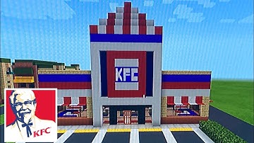 Minecraft Tutorial #116: How To Make A Classic KFC (Fast Food Restaurant)