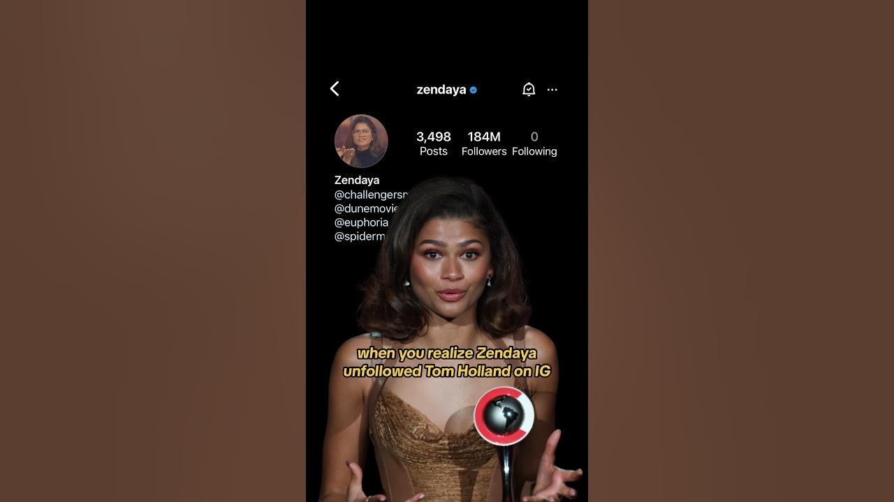 Did Zendaya unfollow Tom Holland on Instagram? - YouTube