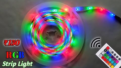 RGB strip light Unboxing ₹150 only | How to make strip light for Diwali
