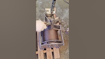 Maintenance process of wire rope winch