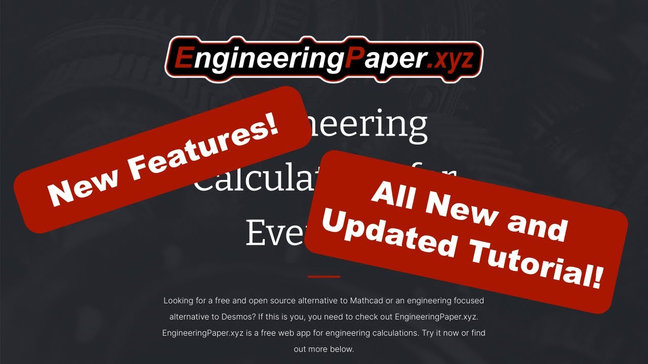 EngineeringPaper.xyz Quick Tutorial (New and Updated!) YouTube