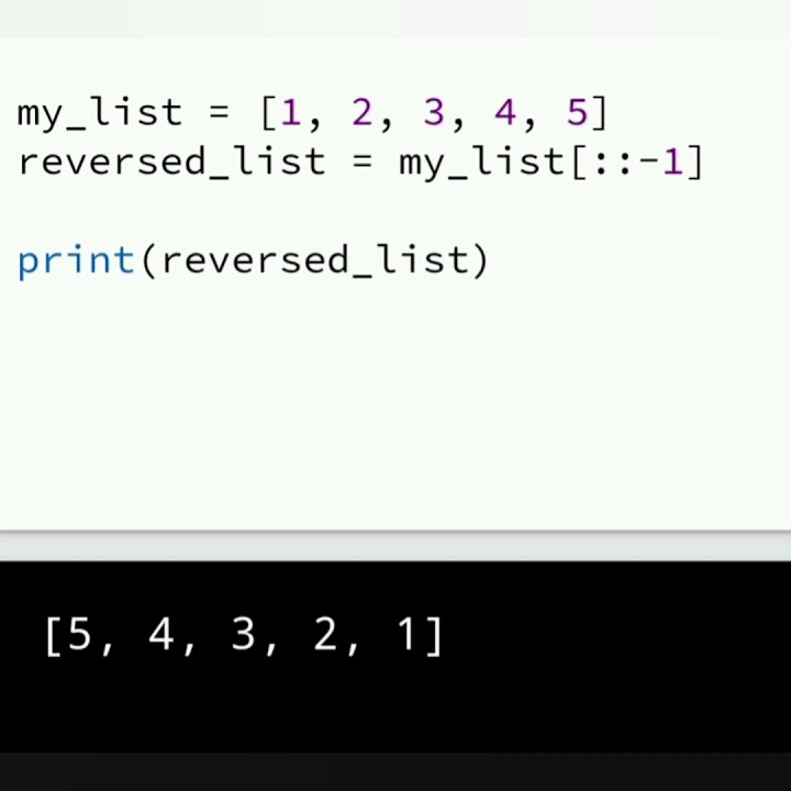 How to #reverse a #list or #tuple in #python without using the reverse ...