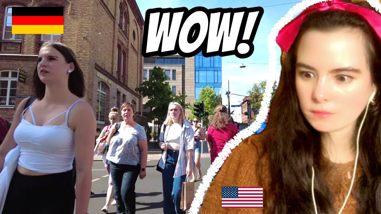 American Girl Reacts to Erfurt - One of the Most Beautiful Cities in Germany - City Tour 4K