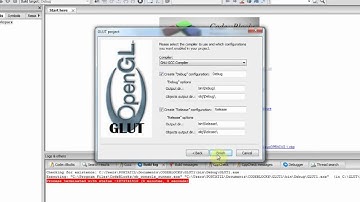creando proyecto codeblocks con GLUT  CODEBLOCKS+GLUT