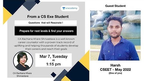 Exclusive Interview of Harsh CSEET May-2022 || ONE OF YOU || CA Rachana Khare Shrivastava