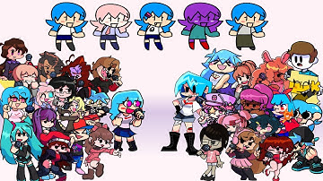 Sky Forever but every turn a Different Character Sings it (FNF New Sky Forever cover)