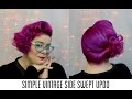Easy Vintage Side Swept Updo Hair Tutorial