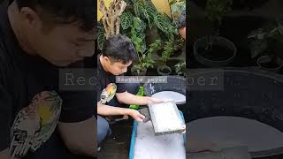 Workshop  Proses pembuatan kertas daur ulang 2022.