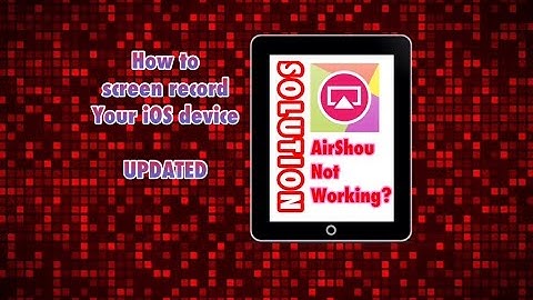 AirShou screen recorder stopped working? Here