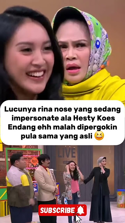 Kali ini Rina Nose jadi Hesty Koes Endang, next jadi siapa lagi yah ?? #trending #viral #rinanose