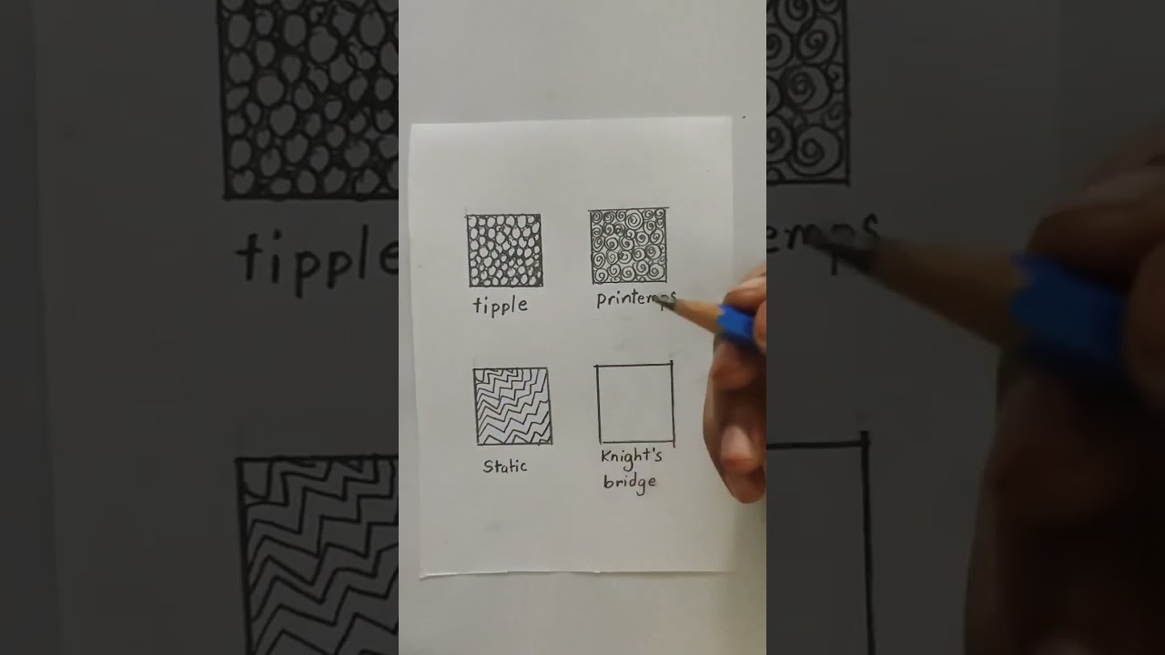 Zentangle Drawing Meditation 
