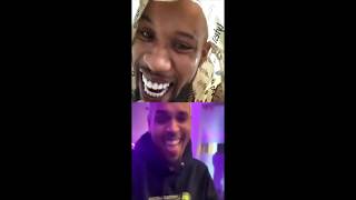 Chris brown & Tory Lanez Instagram Live Twerk off  - March 2020