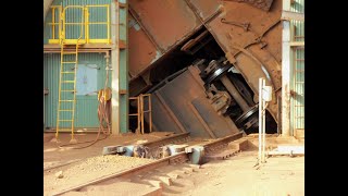 Rio Tinto Train Going Into (ex Robe River's) Car Dumper 1 At Cape Lambert.