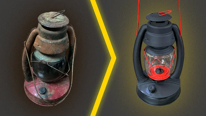 70 years old oil lamp restoration