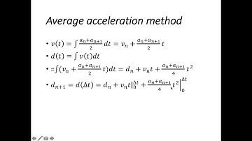 L03Part04 Displacement Integration and NewmarkBeta Method