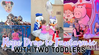 FULL DAY at Hollywood Studios with Two Toddlers | Rope Drop to Fantasmic