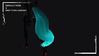 Dreamscape Series Embers Tail Cyan Mist Variant With Default And Alternate Pose Unity Render