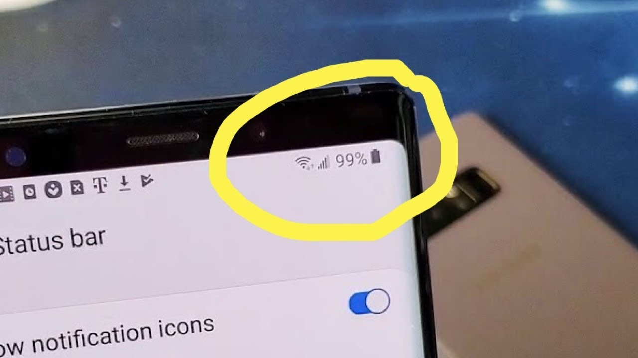 How To Display Battery Percentage On Note 8