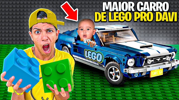 CONSTRUÍ O MAIOR CARRO DE LEGO PARA O DAVI *Ele gostou ?