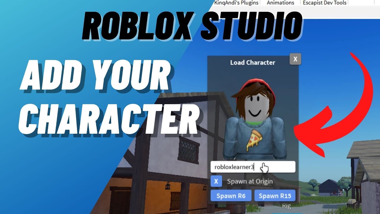 How To Add Your Character in Roblox Studio 