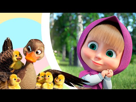 Видео: 🦆📷Пять утят🦆📷 Детские песенки 🎵 Маша и Медведь 👱‍♀️🐻 TaDaBoom песенки для детей