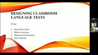 DESIGNING CLASSROOM LANGUAGE TESTS