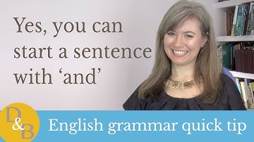 Starting sentences with 