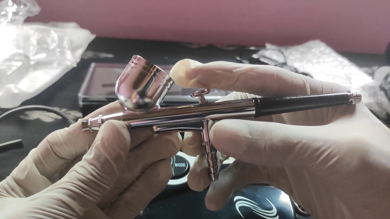 PURE Professional Airbrush Makeup 5 speed Control compresor with Gun  Sinhala