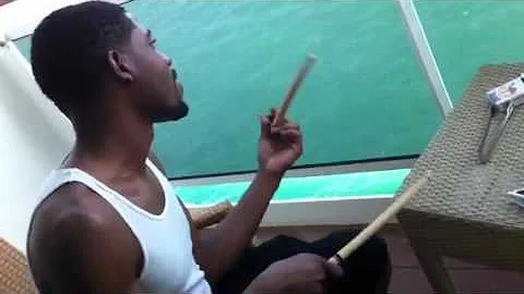 Terrence Houston drumming