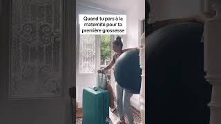 Je vais accoucher dans la voiture ?maternité accouchement  humour grossesse valise voyage