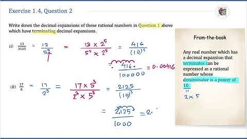 Real Numbers | Exercise 1.4, Question 2 | Class 10 Maths NCERT