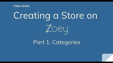 Setting Up Categories In Your Online Store