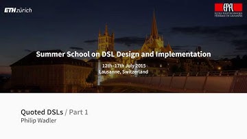 Philip Wadler - Quoted DSLs