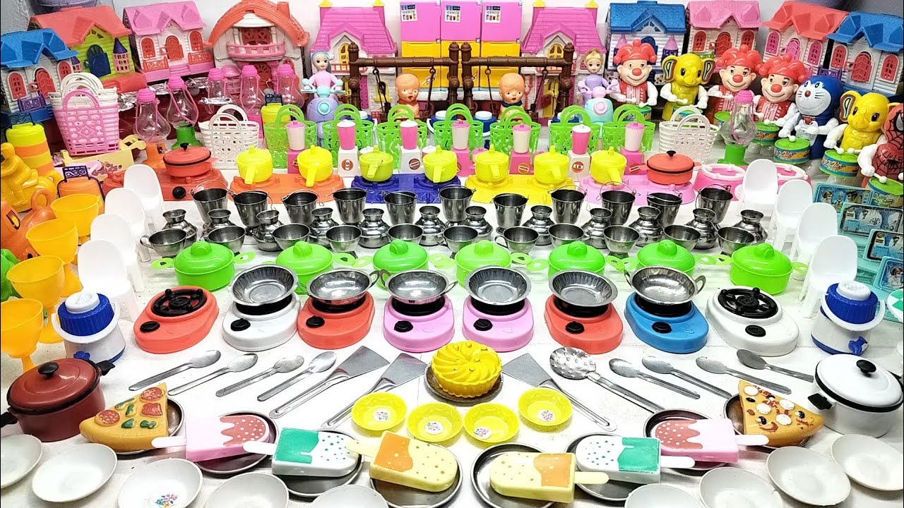 6:56 Minutes Satisfying With Unboxing Hello Kitty Cooking Toys Kitchen | Unboxing Mini Kitchen Set