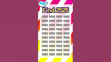 Check observation skill 254 : only 7% people can find the number in 5 sec #shorts #spotthedifference