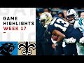 Panthers vs. Saints Week 17 Highlights | NFL 2018