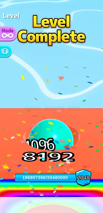 4096 Green Ball in 8192 Orange Tile 😱 | Rare Ball Run 2048 Moment #ballgameshub #cutiepie22yt