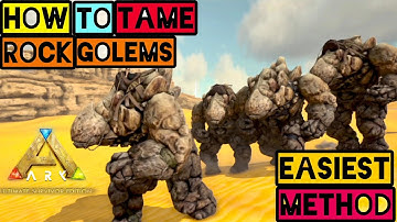 How to Tame Rock Golem Easiest Method Ark Mobile | Ark : Ultimate Mobile Edition