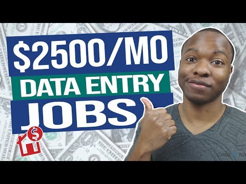 Earn $2500 PER MONTH Remote Data Entry Jobs (Work From Home Tutorial)