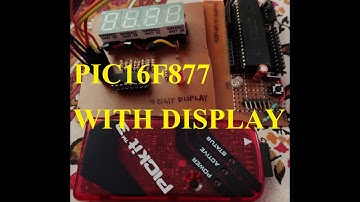 PIC16F877 Microcontroller with 4 Digit Numeric Display Board (Shift Register Based) | LDR & ADC