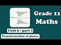 Grade 11 Mathematics Unit 6 Transformation Of Planes Part 1 UEE 2008 2016 