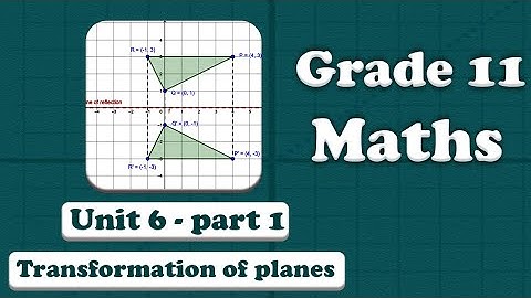 Grade 11 Mathematics Unit 6 Transformation of Planes Part 1| UEE 2008 - 2016