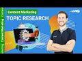 1  topic research recherche de sujets avec semrush