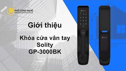 Khoá cửa vân tay Solity GP-3000BK | Phố Công Nghệ