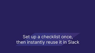 Checklists
