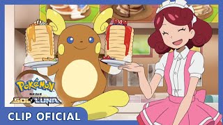 Raichu de Alola y las tortitas | Serie Pokémon Sol y Luna | Clip oficial