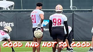 The Good and Not So Good from Day 2 of 49ers Minicamp