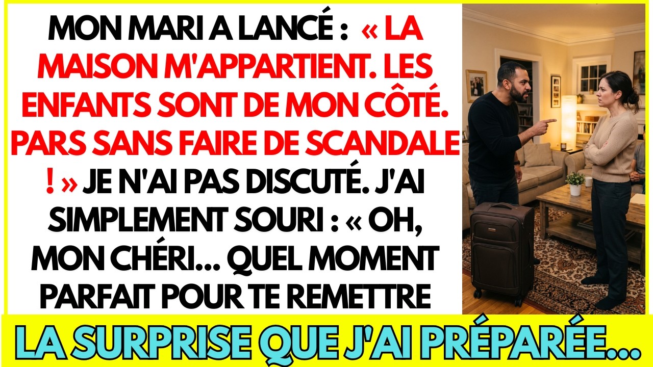 « La maison m’appartient. Les enfants sont de mon côté. Pars sans faire de scandale. » Debout dans l’encadrement de la porte, mon mari venait de changer la serrure pendant que je défendais un...