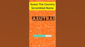 Guess the country by it